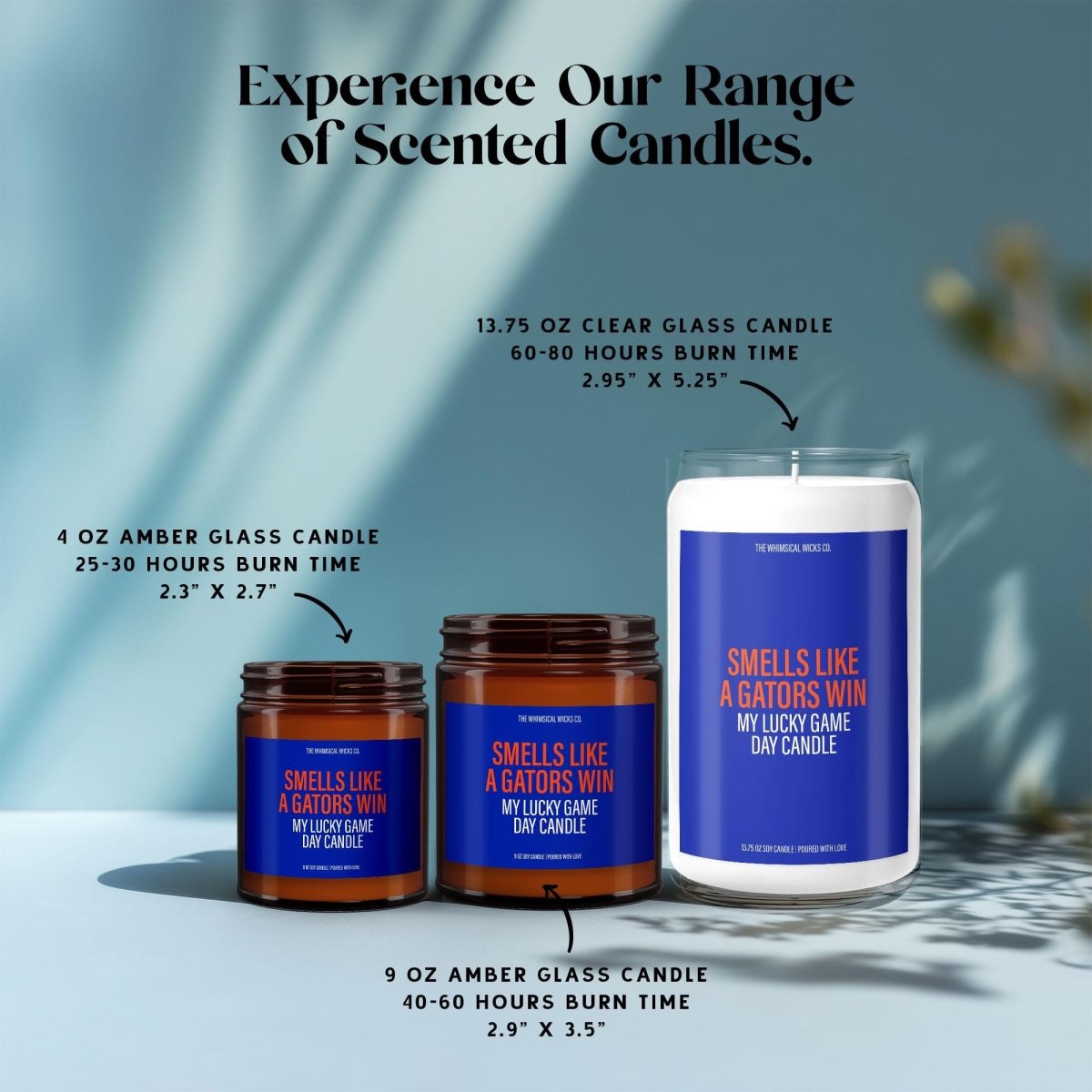 Florida Gator Candle Gift | Sports Candle - The Whimsical Wicks Co