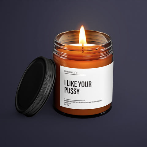 I Like Your Pussy Candle | Adult Humor | Gift Custom Candle | Friendship Candle | Funny Valentines day Gift For Him or Her