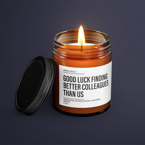 Coworker Leaving Gift | Coworker Candle | Essential Oil Soy Wax Candle | Coworker Goodbye Gift | Coworker Appreciation Gift | Funny Gifts