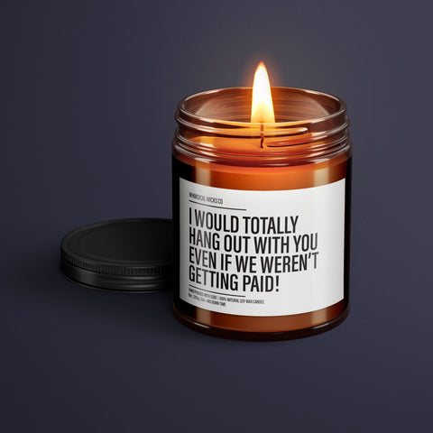 True friends candle, Genuine bond scent, Heartfelt gift, Beyond work bonds, Friendship candle, Office friend gift, Real connection wax, Not just colleagues, Work pal candle, Deeper friendship, Friendship day gift, Unpaid hangouts, Loyalty scent