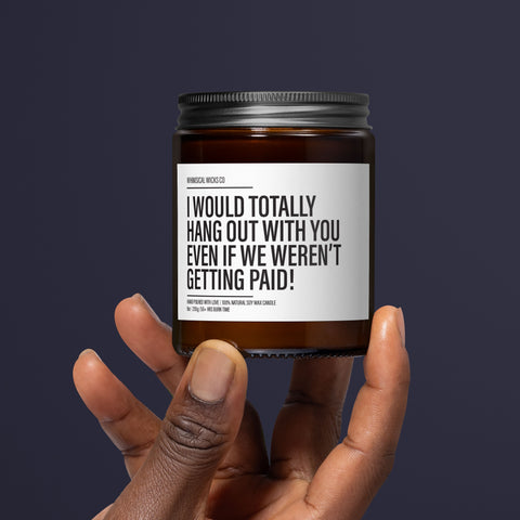 True friends candle, Genuine bond scent, Heartfelt gift, Beyond work bonds, Friendship candle, Office friend gift, Real connection wax, Not just colleagues, Work pal candle, Deeper friendship, Friendship day gift, Unpaid hangouts, Loyalty scent