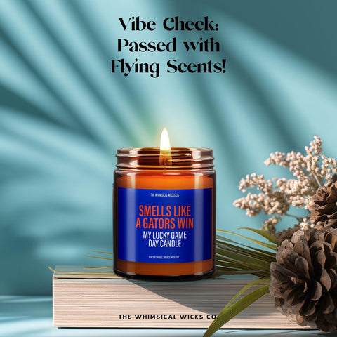 Florida Gator Candle Gift, Fall Home Decor, College Football Candle, Housewarming Gift, Unique Gifts for Him, Scented Candle,Fall Style Gift