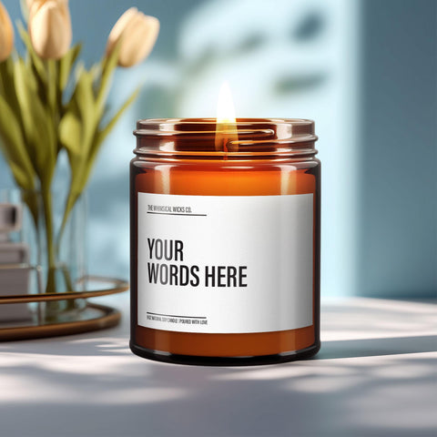 Personalized Candle, Custom Label Candle, Personalized Gift, Gift For Her, Wedding Gift, Housewarming Gift, Gift For Men, Gifts Under 30