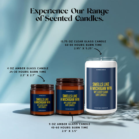 Smells Like A Michigan Win Candle, Football Candle, Michigan Wolverines, Game Day Decor, Sport Themed Candle, Housewarming Gift