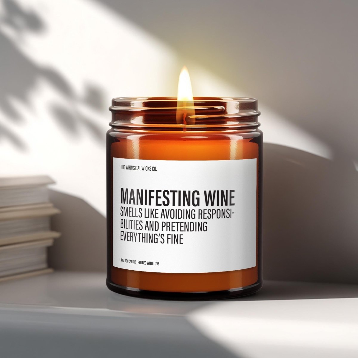Manifesting Wine Candle | Galentines Gift - The Whimsical Wicks Co