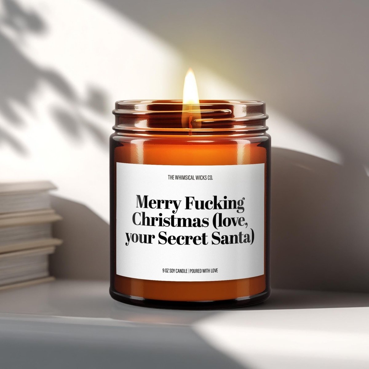 Merry Fucking Christmas (Love, Your Secret Santa) | Secret Santa Gift - The Whimsical Wicks Co