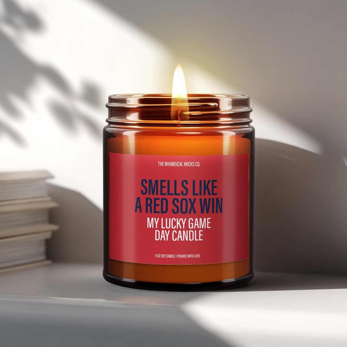 Red Sox Candle | Game Day Vibes - The Whimsical Wicks Co