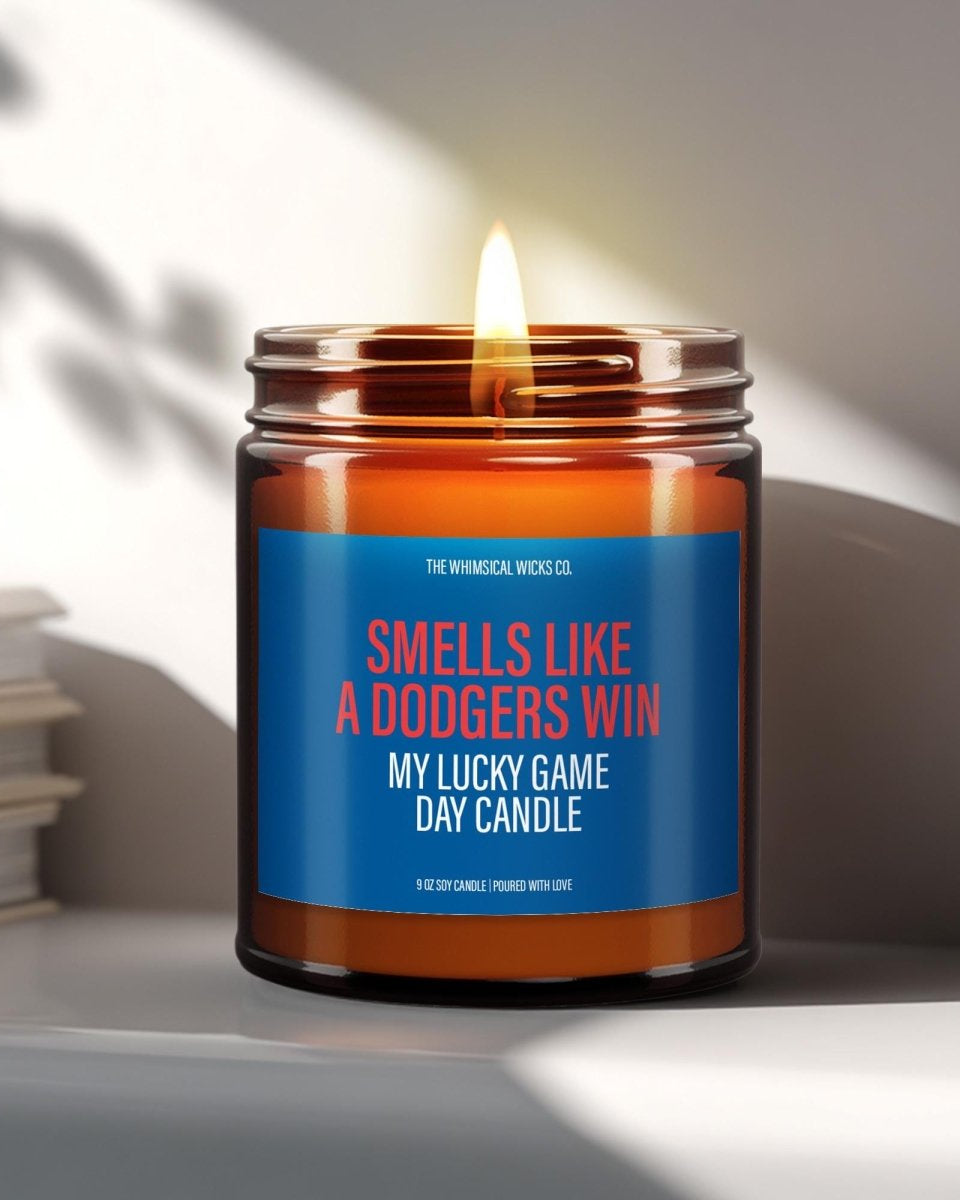 Smells Like A Dodgers Win | Soy Candle - The Whimsical Wicks Co