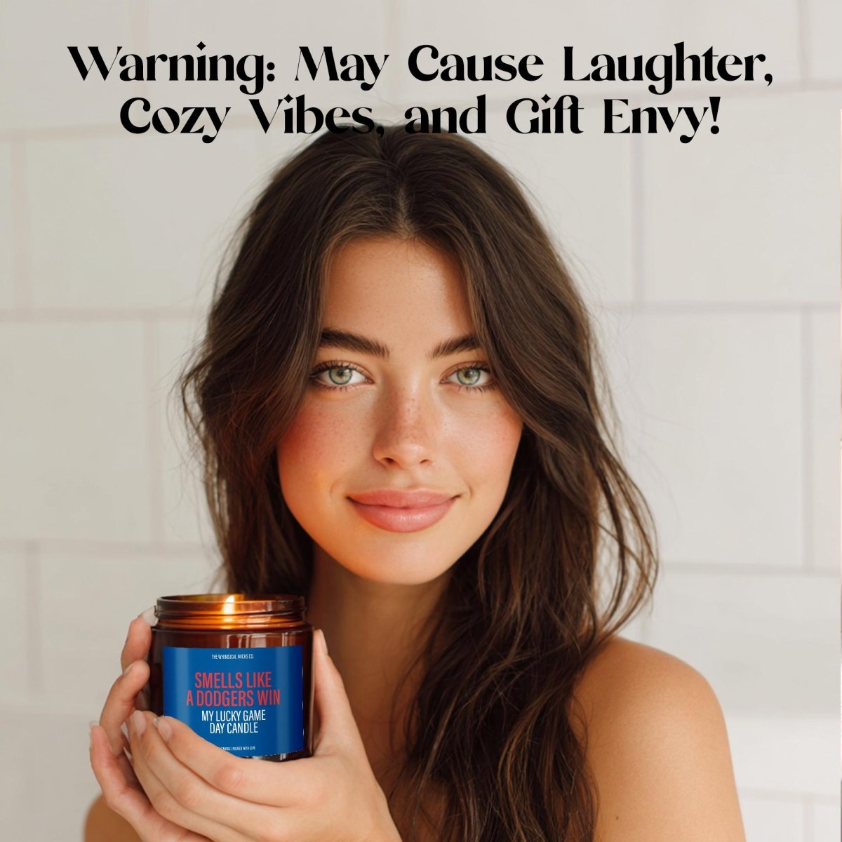 Smells Like A Dodgers Win | Soy Candle - The Whimsical Wicks Co