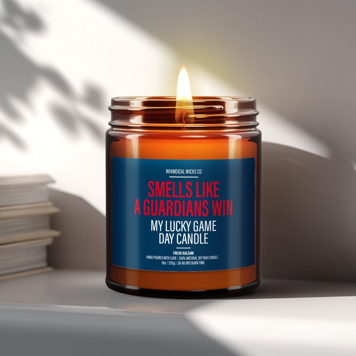 Smells Like A Guardians Win Candle ~ Lucky Game Day Candle ~ Unique Birthday Gift Idea - The Whimsical Wicks Co