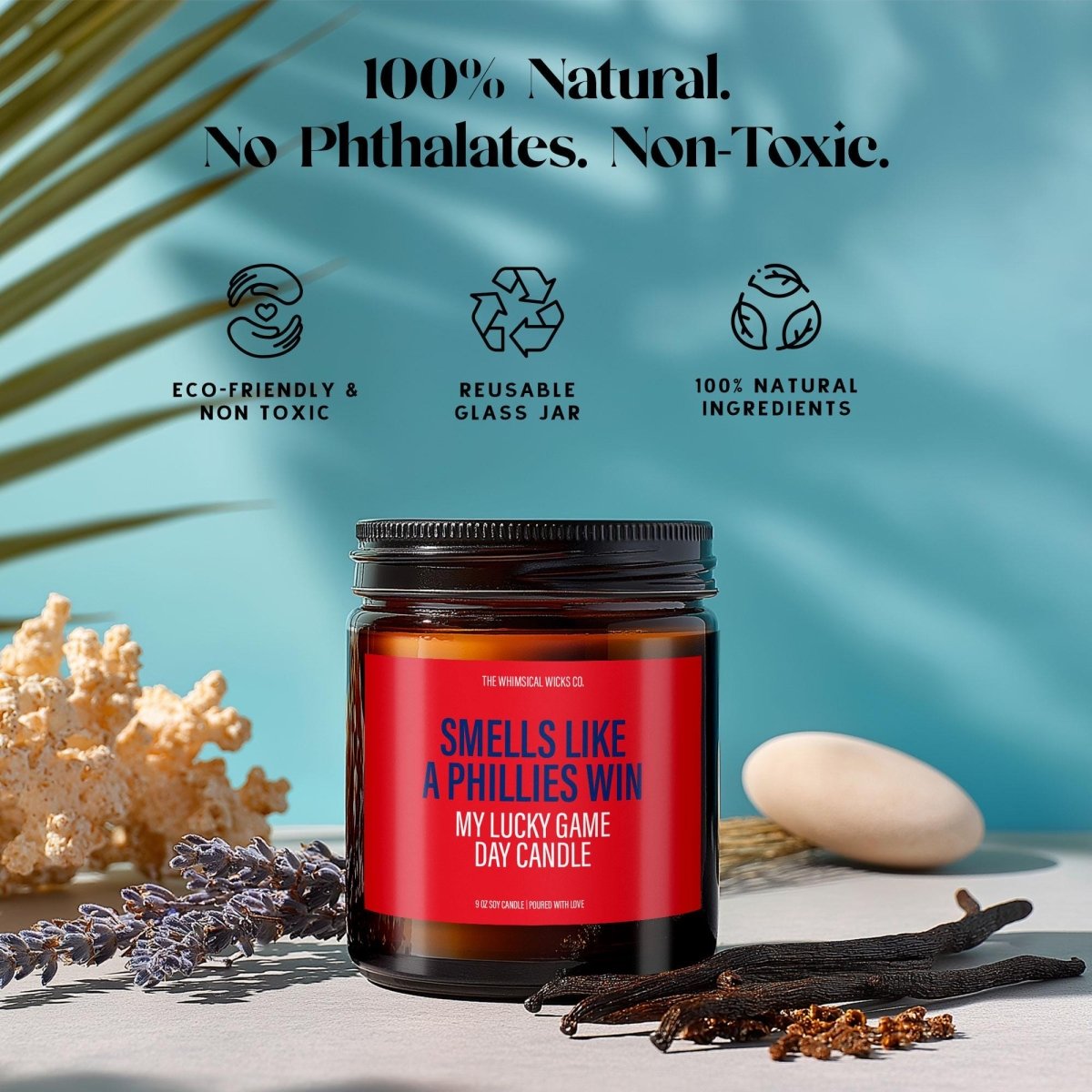 Smells Like A Phillies Win | Game Day Candle - The Whimsical Wicks Co