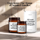 All I Want For Christmas is Peace & F*cking Quiet | Holiday Candle - The Whimsical Wicks Co