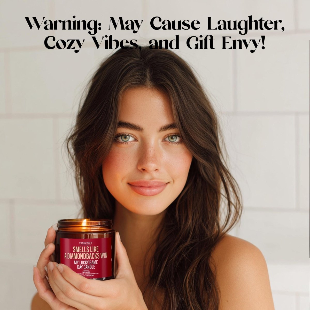 Funny Baseball Candle Gift | Smells Like a Diamondbacks Win - The Whimsical Wicks Co