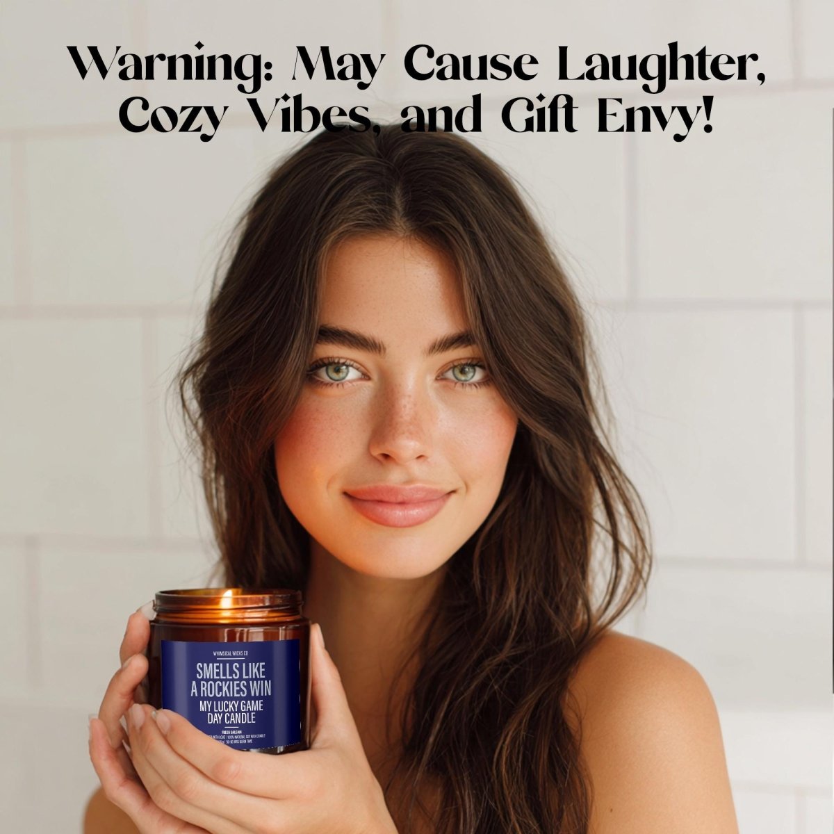 Funny Baseball Candle Gift | Smells Like a Rockies Win - The Whimsical Wicks Co