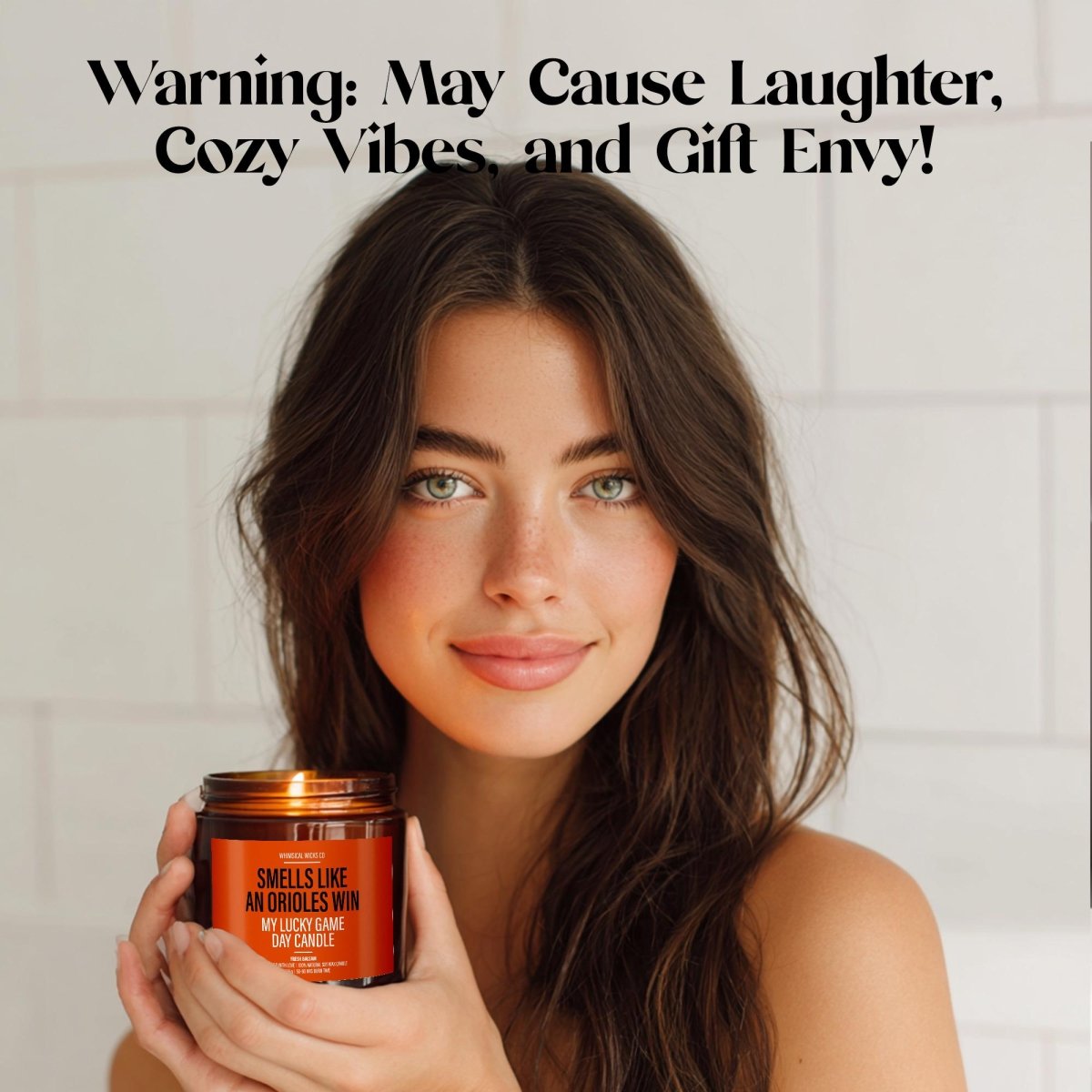 Funny Baseball Candle Gift | Smells Like an Orioles Win - The Whimsical Wicks Co