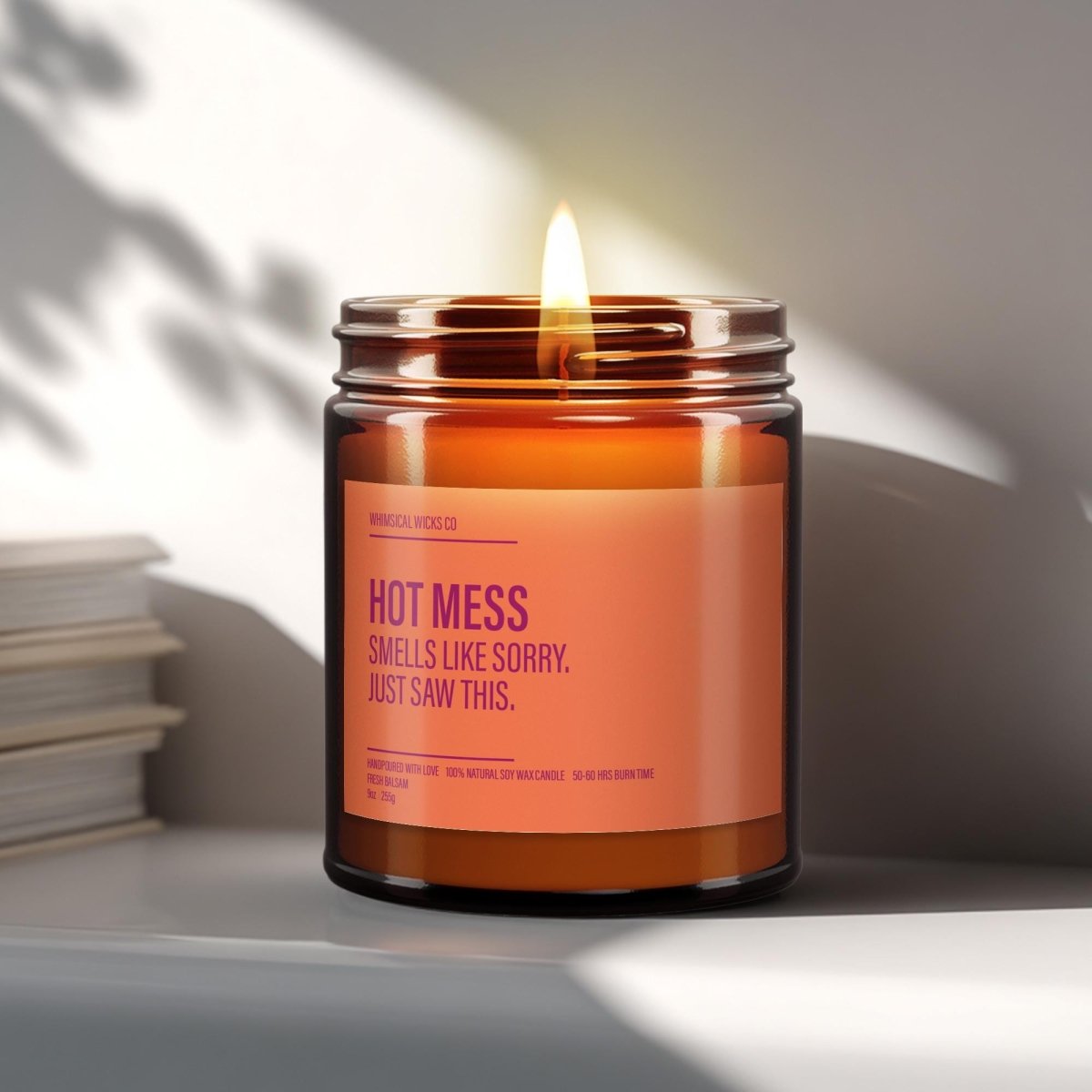 Funny Best Friend Candle Gift | A Hot Mess - The Whimsical Wicks Co
