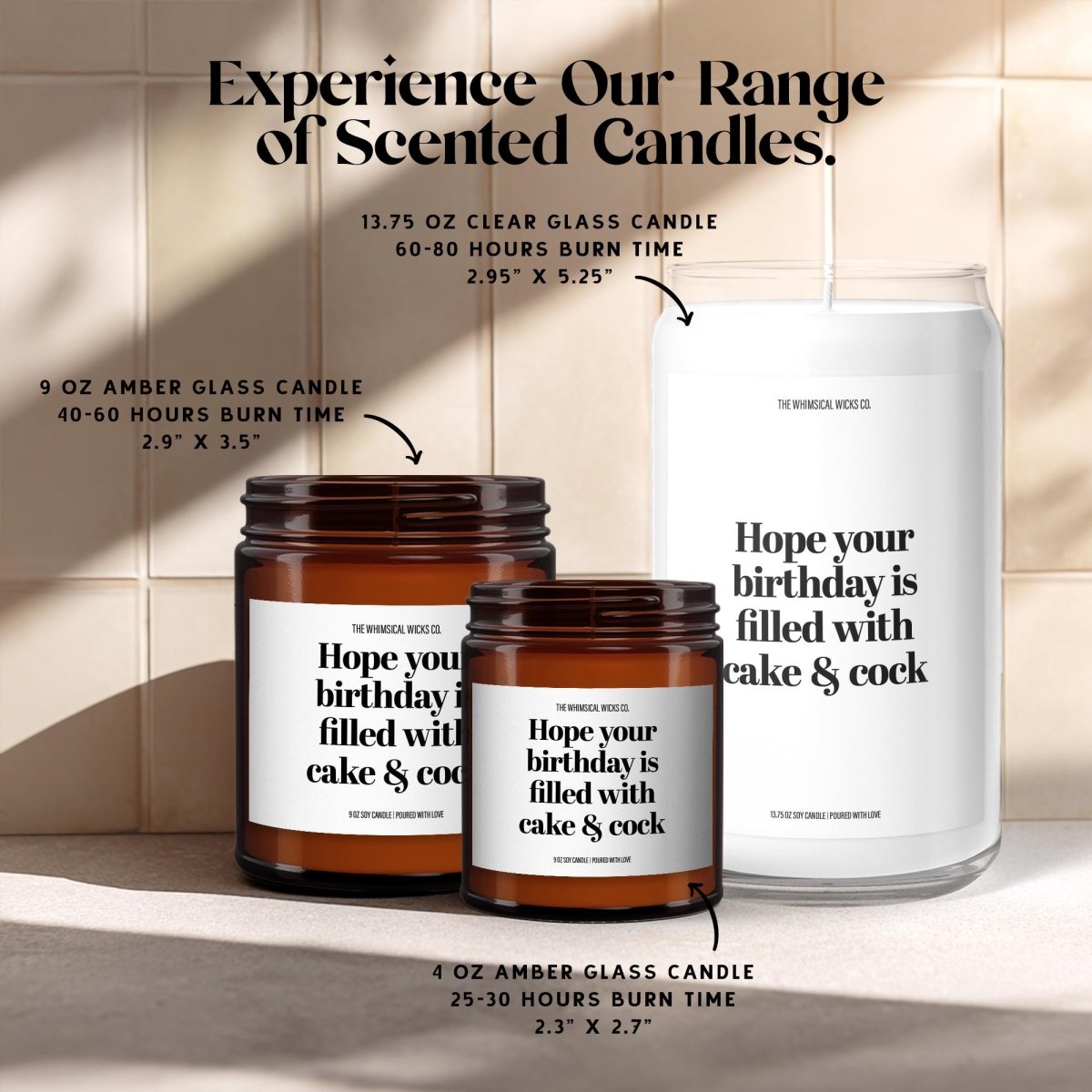 Funny Birthday Candle Gift for Her | Snarky Scented Candle - The Whimsical Wicks Co