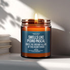 Funny Celebrity Candle Gift | Smells Like Pedro Pascal - The Whimsical Wicks Co