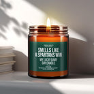 Funny College Football Candle Gift | Smells Like a Spartans Win - The Whimsical Wicks Co