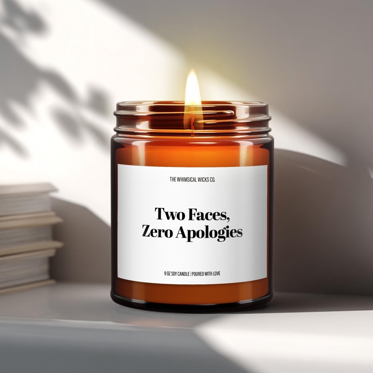 Funny Gemini Zodiac Candle Gift | Two Faces, Zero Apologies - The Whimsical Wicks Co