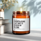 Funny Housewarming Candle Gift | I Can't Wait to Overstay My Welcome - The Whimsical Wicks Co