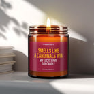 Funny NFL Football Candle Gift | Smells Like a Cardinals Win - The Whimsical Wicks Co