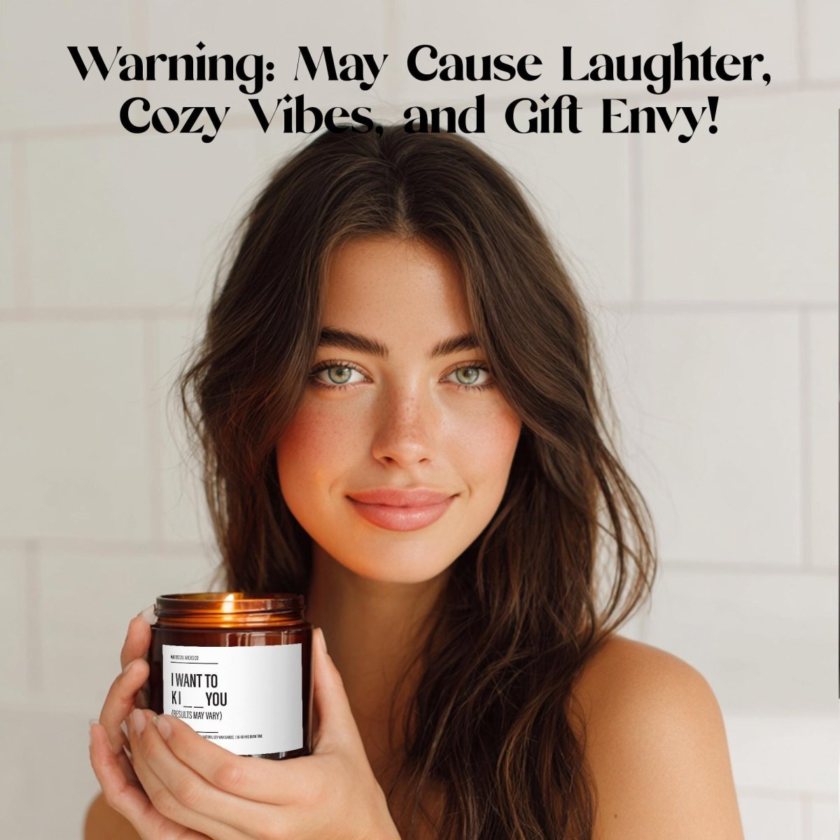 I Want To KI__ You Candle | Romantic Gift - The Whimsical Wicks Co