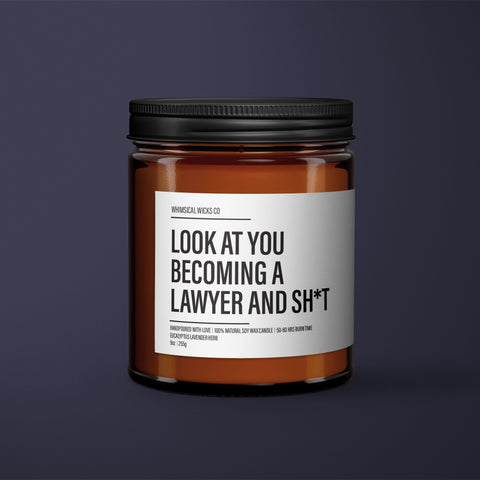 Lawyer Soy Wax Candle | Lawyer Gift | Funny Lawyer Gift | Funny Gift | Essential Oil Soy Wax Candle