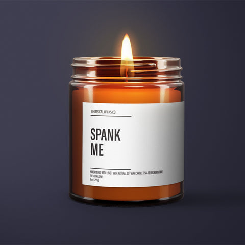 Spank Me Candle | Unique Wedding Gift For Couple | Soy Wax Candle | Funny Gifts | Engagement Gift Ideas | Wedding Gifts | Boyfriend Gift