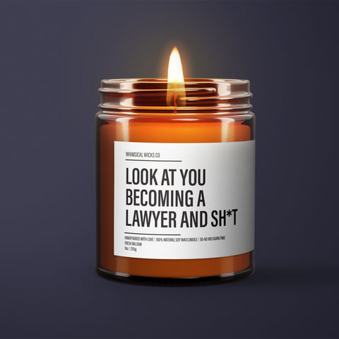 Lawyer Soy Wax Candle | Lawyer Gift | Funny Lawyer Gift | Funny Gift | Essential Oil Soy Wax Candle