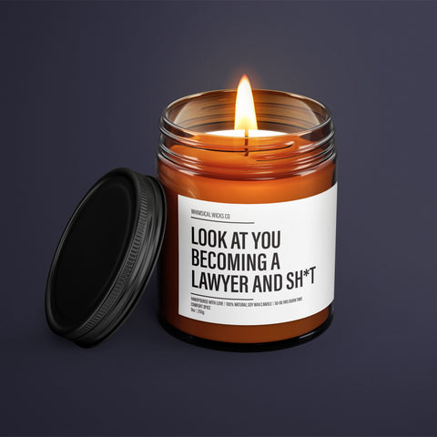 Lawyer Soy Wax Candle | Lawyer Gift | Funny Lawyer Gift | Funny Gift | Essential Oil Soy Wax Candle