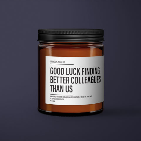 Coworker Leaving Gift | Coworker Candle | Essential Oil Soy Wax Candle | Coworker Goodbye Gift | Coworker Appreciation Gift | Funny Gifts