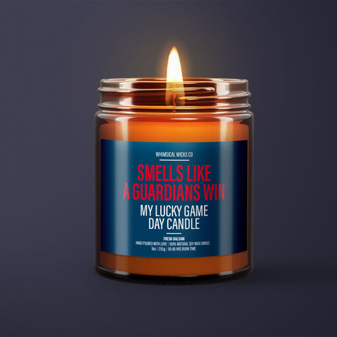 Smells Like A Guardians Win Candle | Unique Gift Idea | MLB Guardians Candle | Lucky Charm Candle | Game Day Decor | Baseball Themed Aroma