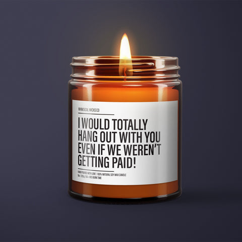 True friends candle, Genuine bond scent, Heartfelt gift, Beyond work bonds, Friendship candle, Office friend gift, Real connection wax, Not just colleagues, Work pal candle, Deeper friendship, Friendship day gift, Unpaid hangouts, Loyalty scent