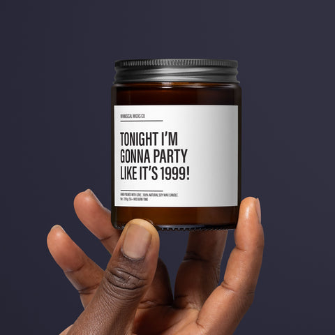 Party Like It's 1999 Candle | Retro Party Scent | Celebration Aroma | Y2K Nostalgia | Fun Party Gift | Millennial Decor | Throwback Candle