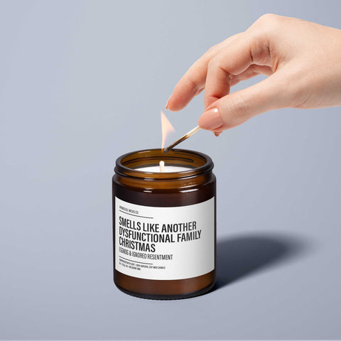 Smells Like Dysfunctional Family Christmas – Eggnog & Ignored Resentment | Funny Holiday Candle