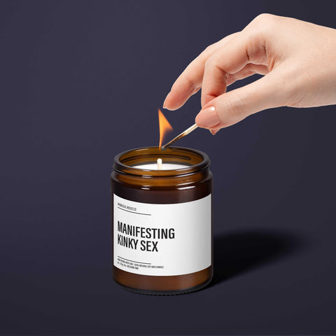 Manifesting Kinky Sex Soy Candle | Unique Wedding Gift For Couple | Funny Gifts | Engagement Gift Ideas | Wedding Gifts | Boyfriend Gift