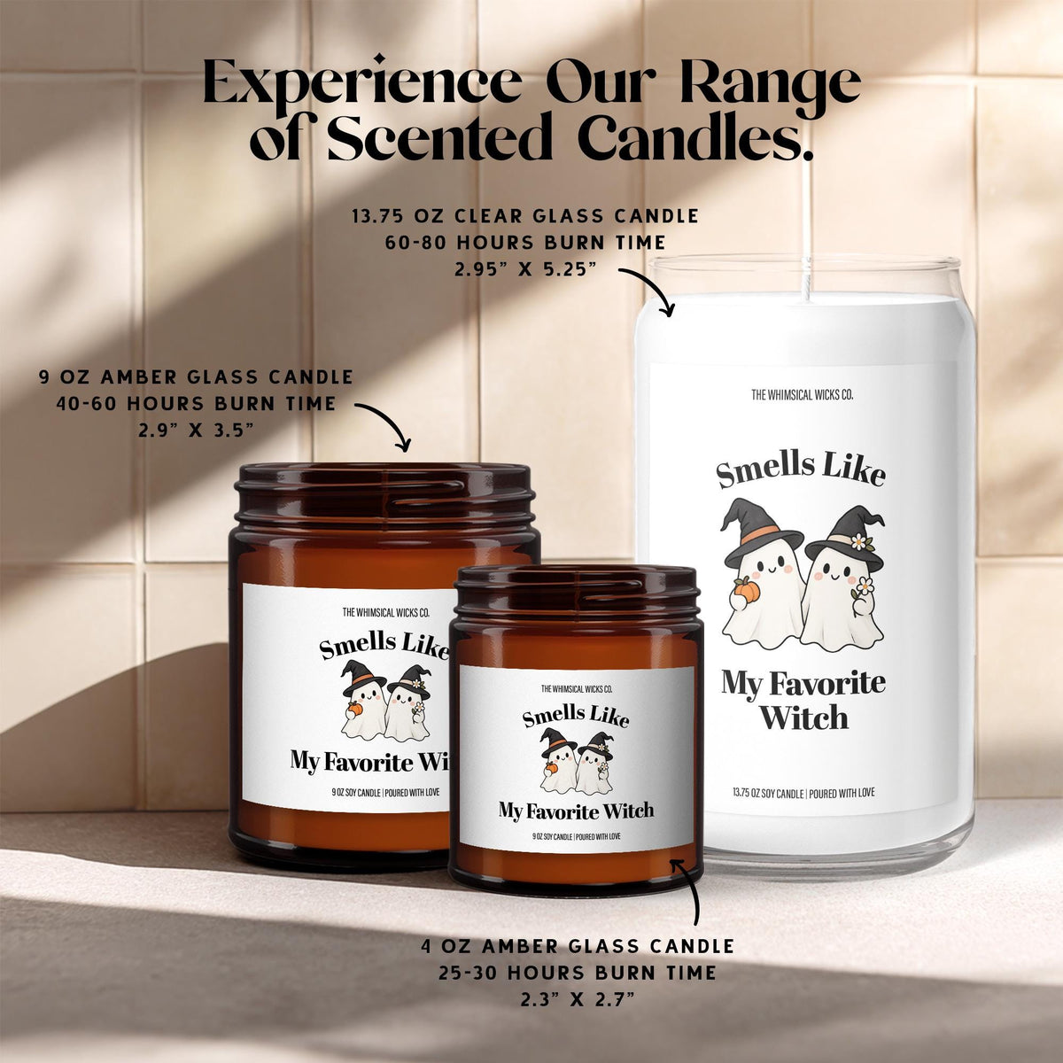 Halloween Witch Ghost Soy Candle: My Favorite Witch