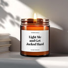 Light Me and Get Jacked Hard | Halloween Candle - The Whimsical Wicks Co