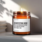 Manifesting Wine Candle | Galentines Gift - The Whimsical Wicks Co